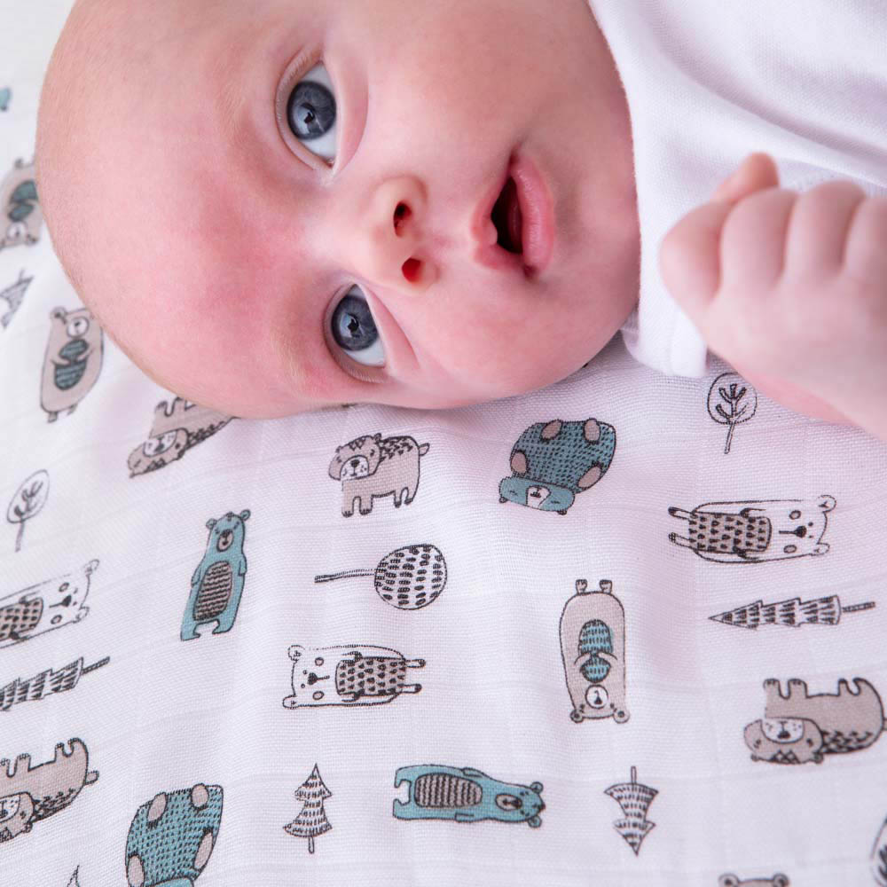 Purflo - Breathable Muslin Square Set 0m+ - Woodland Stories