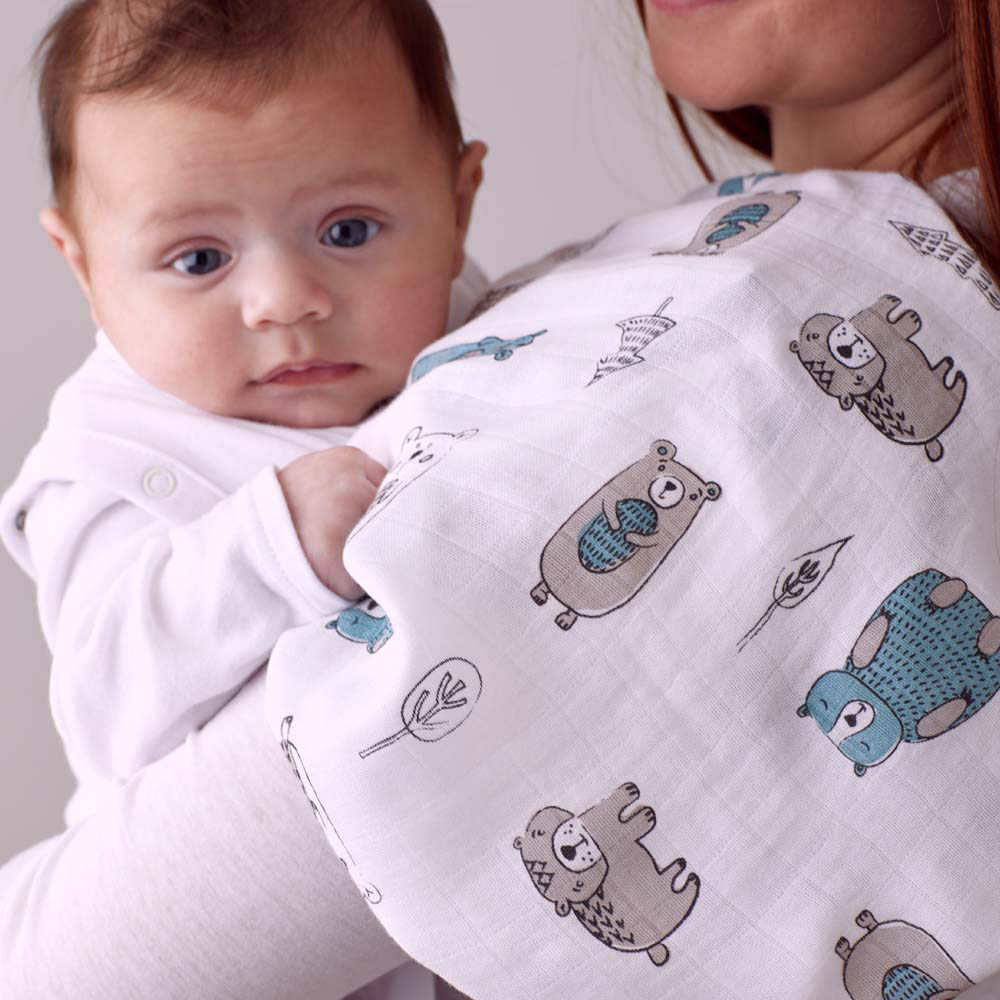 Purflo - Breathable Muslin Square Set 0m+ - Woodland Stories