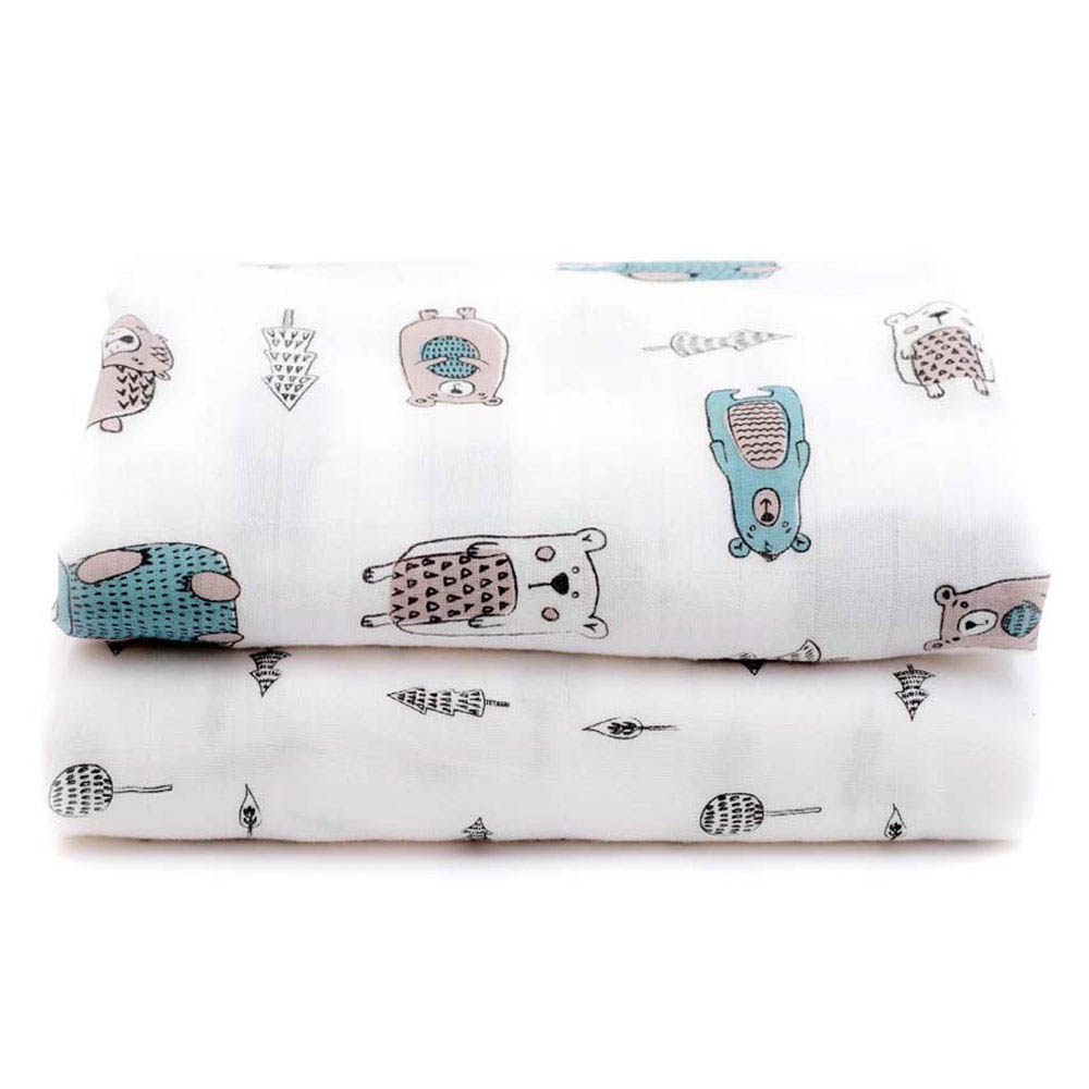 Purflo - Breathable Muslin Square Set 0m+ - Woodland Stories