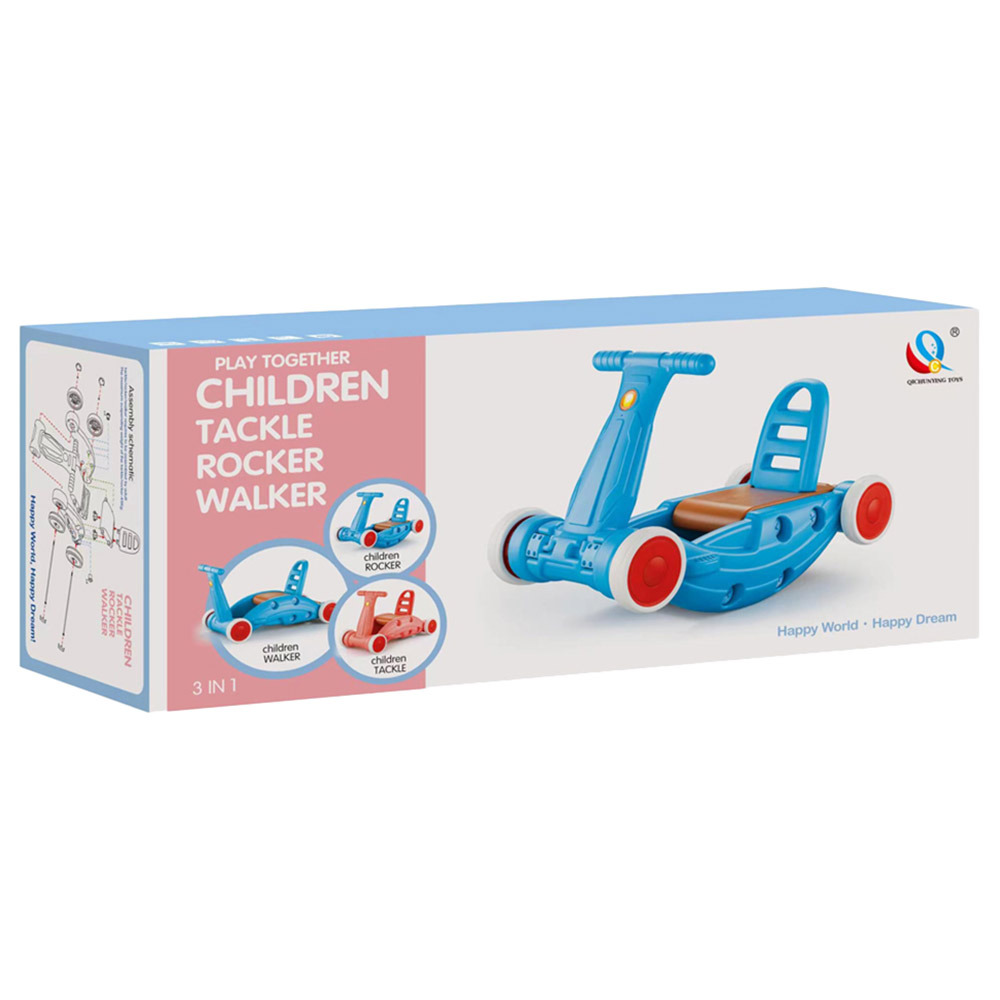 Qichunying Toys - 3-in-1 Walker Rocker Tackle - Blue