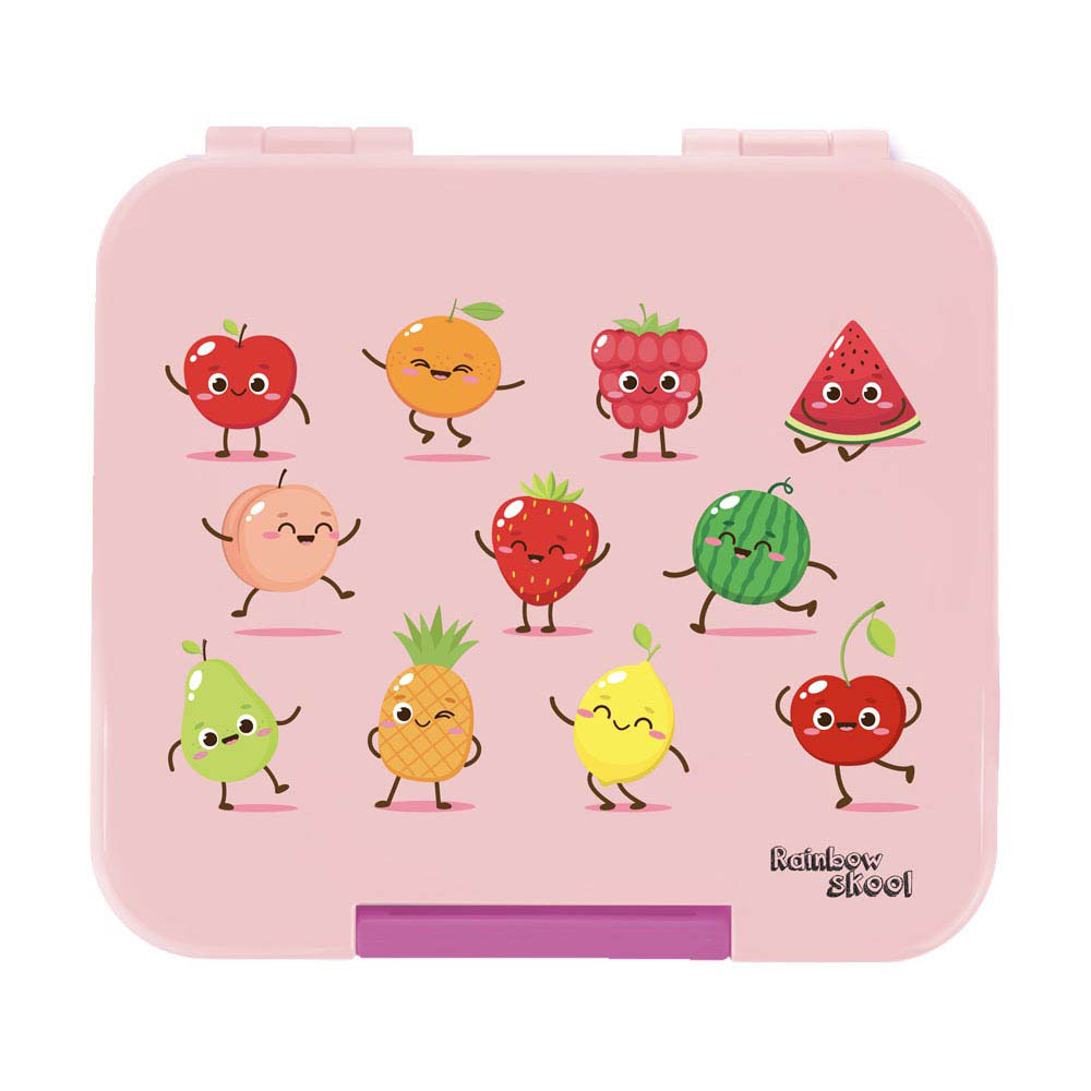 Rainbow Skool - Mini Lunch Box - Fruit - Pink
