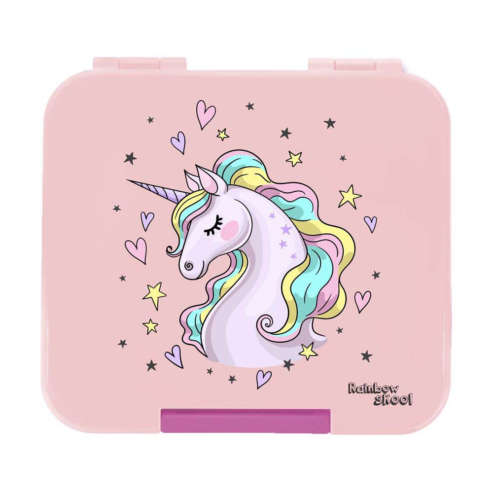 Rainbow Skool - Mini Lunch Box - Unicorn - Pink