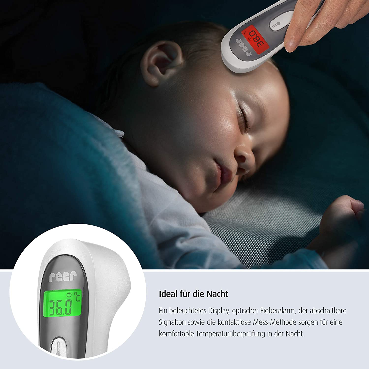 Reer - Colour Soft Temp 3 in 1 Contactless Infrared Thermometer