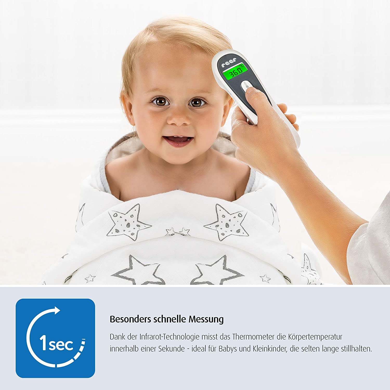 Reer - Colour Soft Temp 3 in 1 Contactless Infrared Thermometer