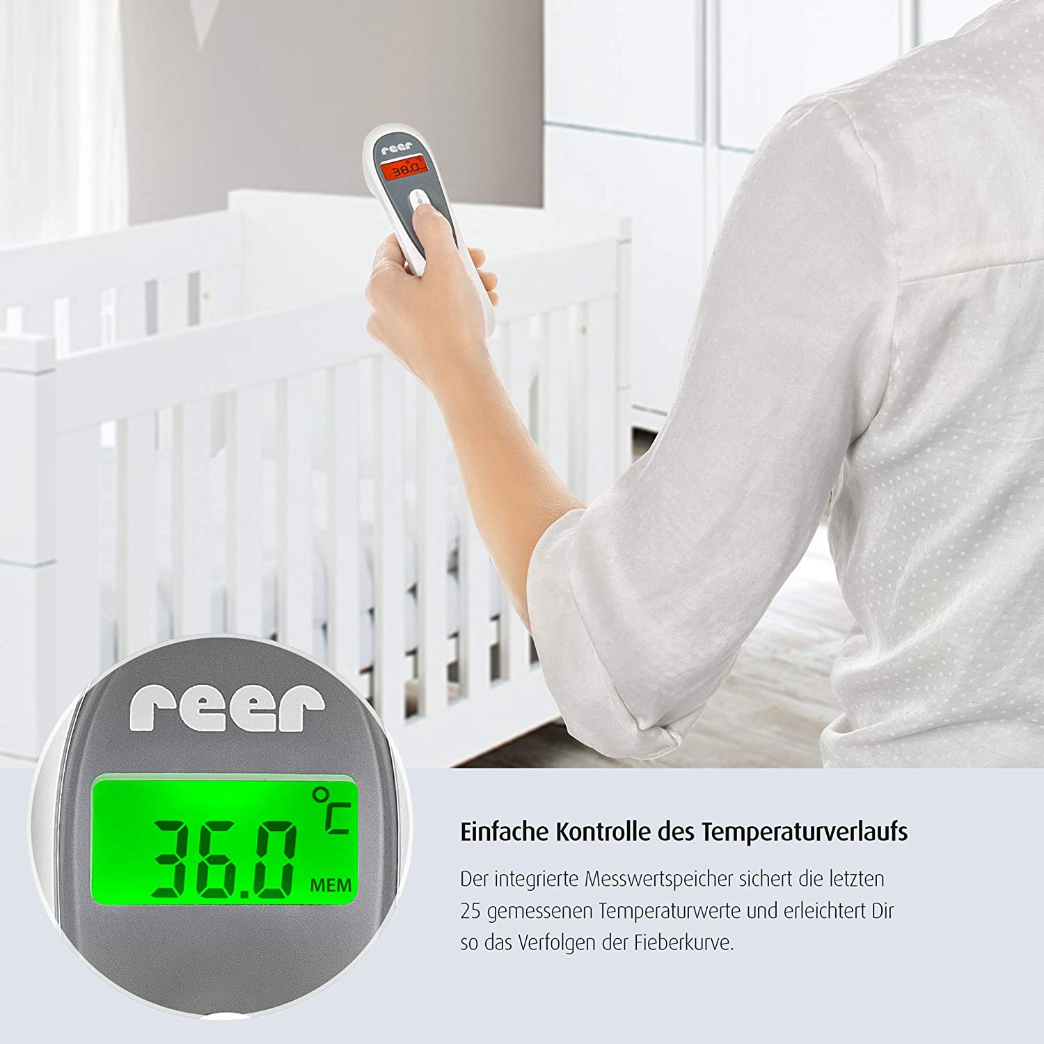 Reer - Colour Soft Temp 3 in 1 Contactless Infrared Thermometer