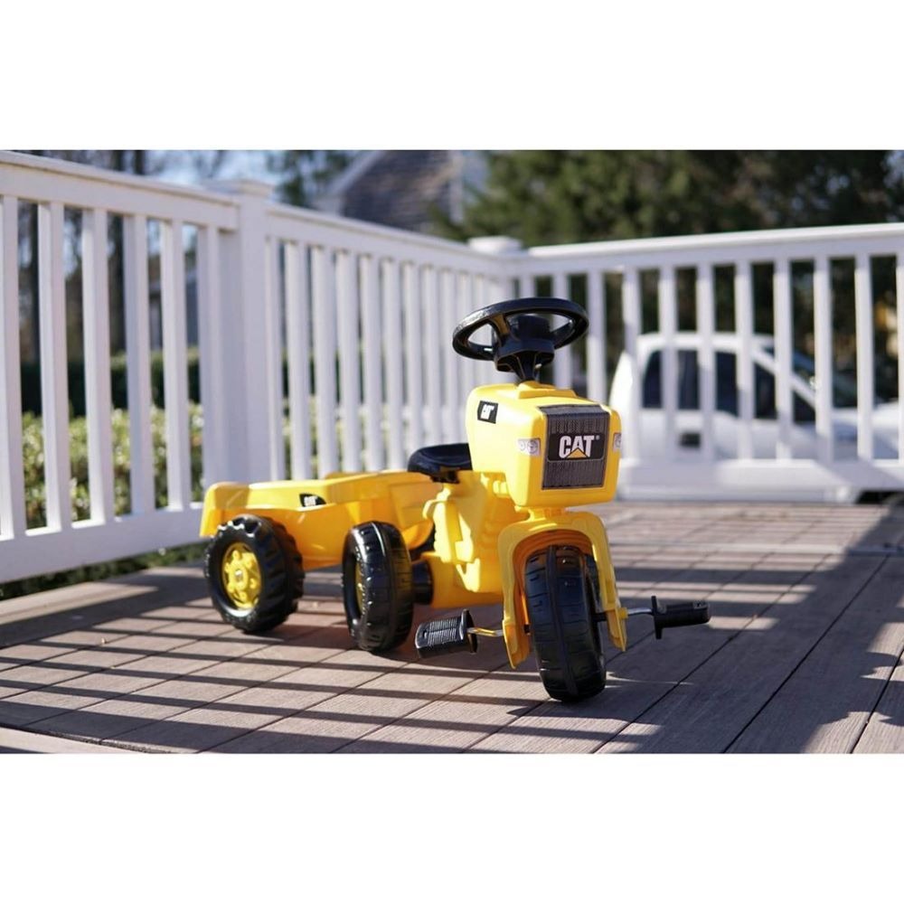 Rolly Toys - 3 Wheeler Cat Ride-on Tractor With Trailer