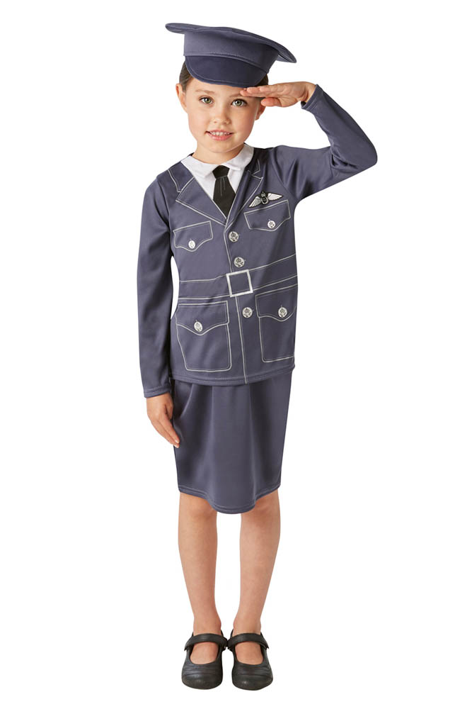 Rubie's - Costumes Historical Women's Royal Air Force Child Profession Costume - Navy