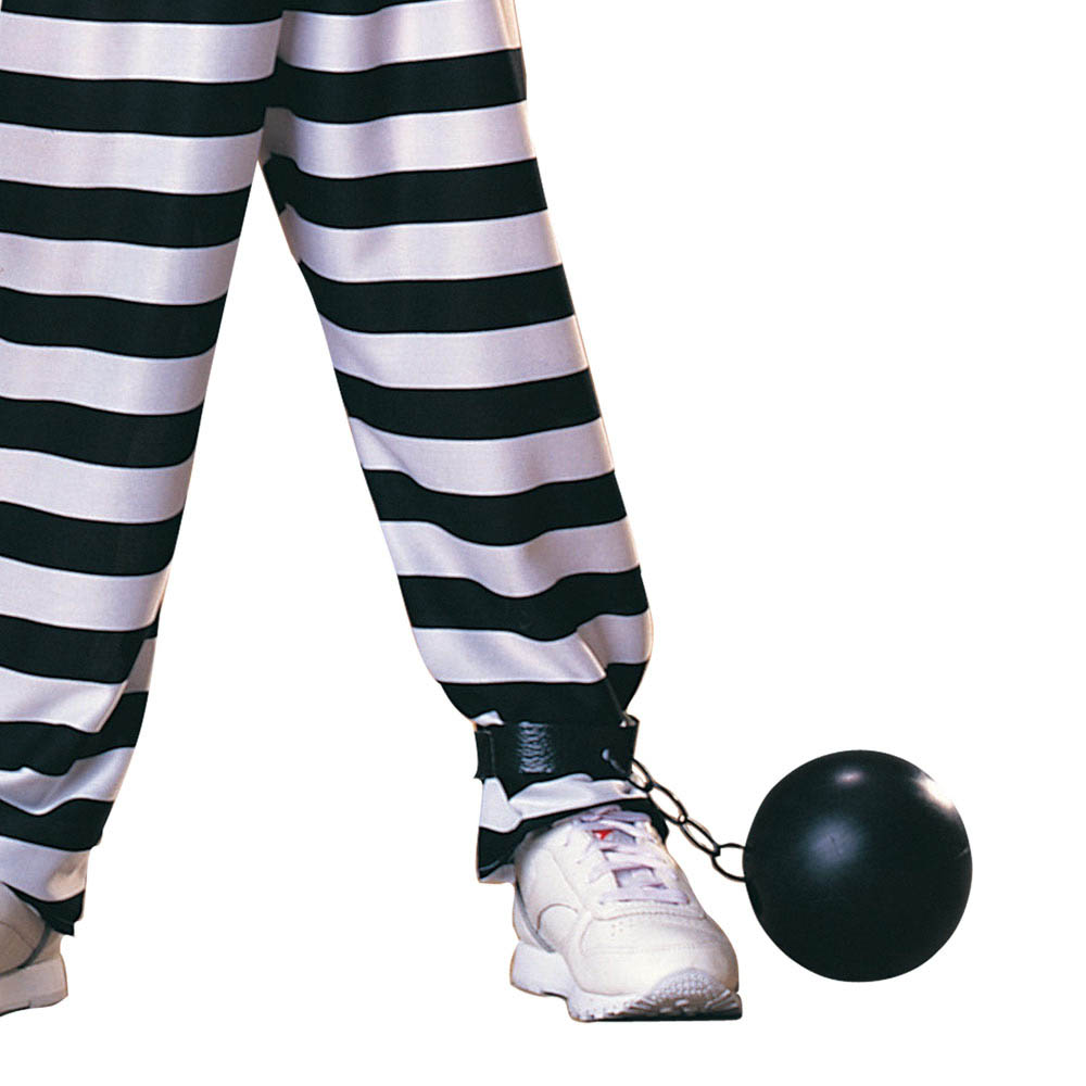 Rubie's - Official Haunted House Prisoner Costume Boys - Black and White