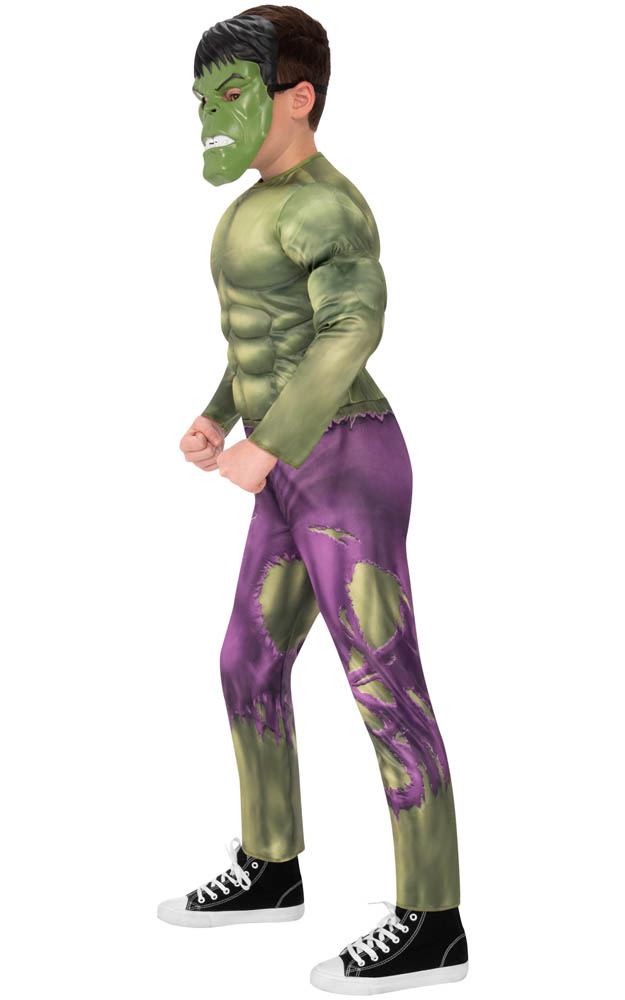 Rubie's - Official Marvel Avengers Hulk Deluxe Childs Costume, Kids Superhero Fancy Dress