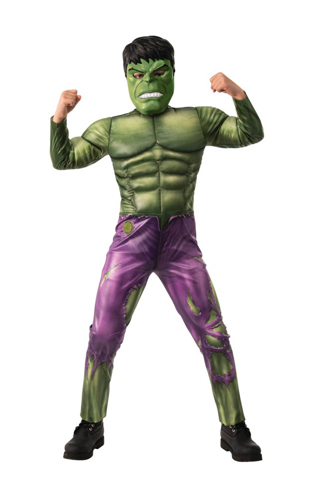 Rubie's - Official Marvel Avengers Hulk Deluxe Childs Costume, Kids Superhero Fancy Dress