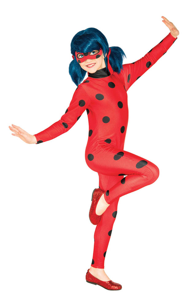 Rubie's - Official Miraculous Ladybug Childs Costume and Eye Mask - Red
