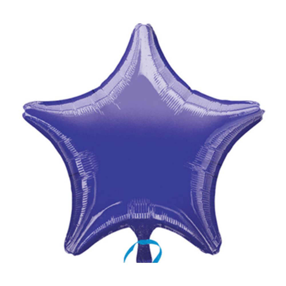 Amscan - S15 Metallic Purple Star Foil Balloon 19In 