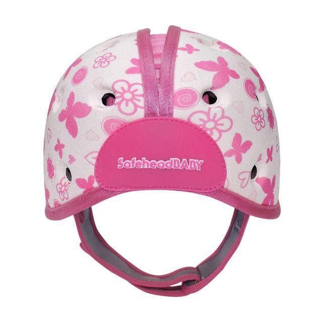 Safehead - Soft Helmet Learning To Walk Butterfly Heart Pink
