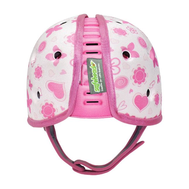 Safehead - Soft Helmet Learning To Walk Butterfly Heart Pink