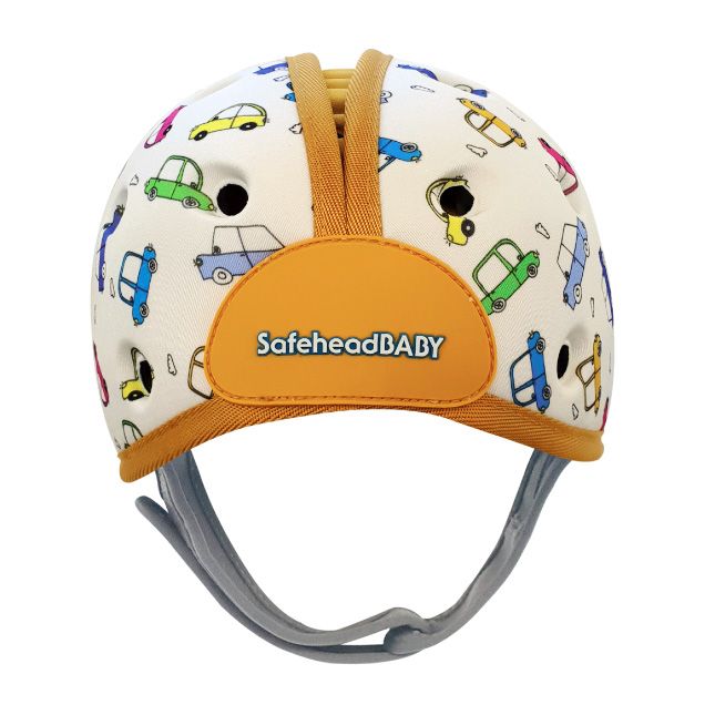 Safehead Soft Helmet Learning To Walk Cars Orange Babystore.ae