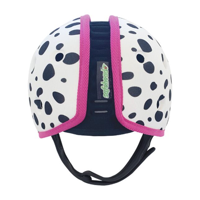 Safehead - Soft Helmet Learning To Walk - Dalmation Pink