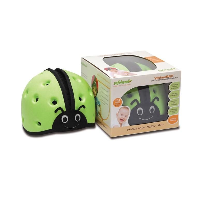 Safehead - Baby Helmet - Ladybird Green
