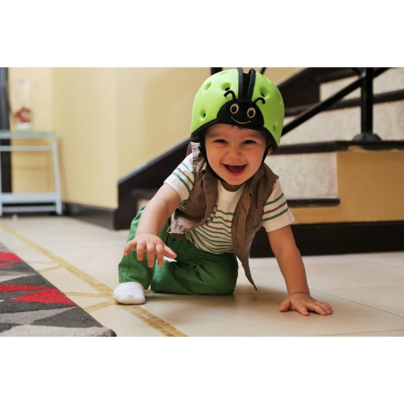 Safehead - Baby Helmet - Ladybird Green