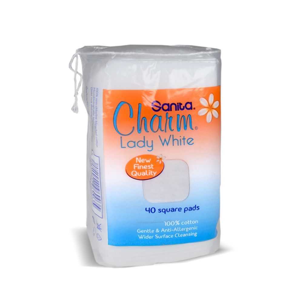 Sanita - Charm 100% Cotton Pads - 40 Pads