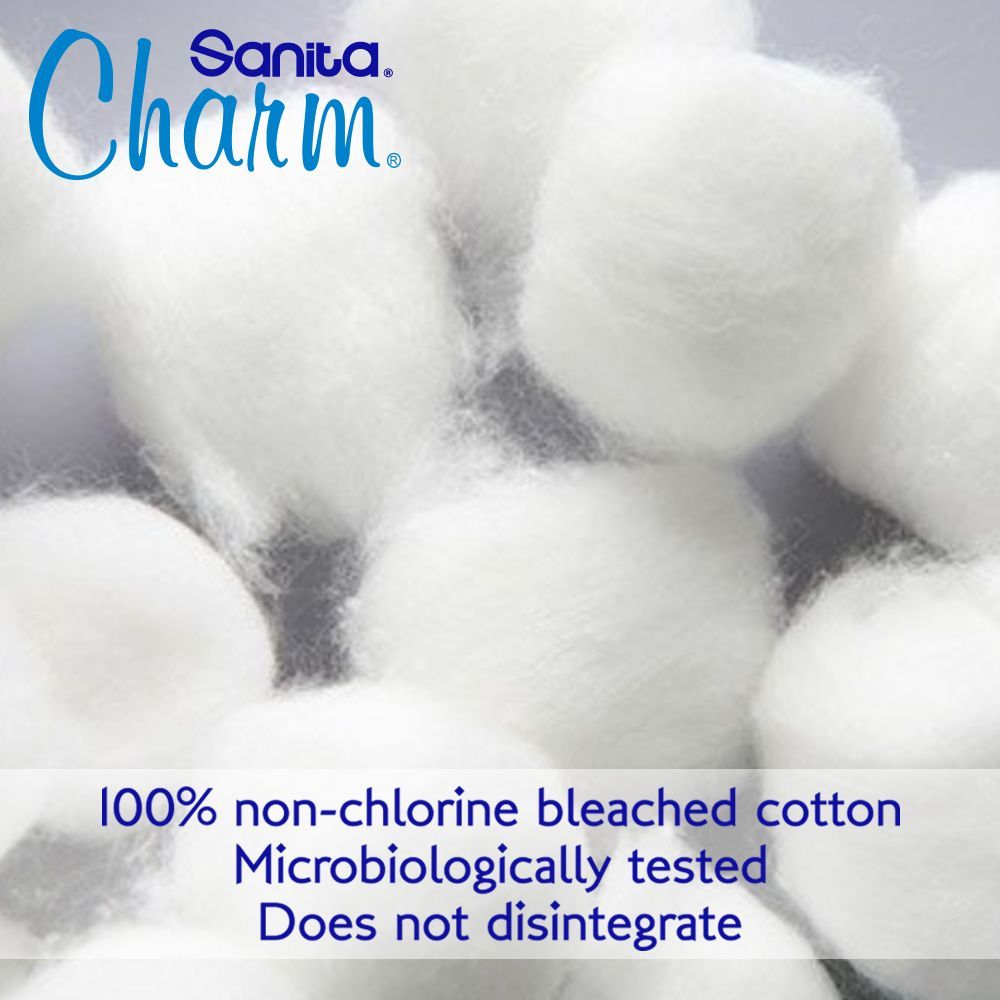 Sanita - Charm 100% Cotton Pads - 50 Pads