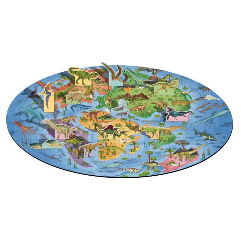 sassi Junior - The World Of Dinosaurs Book And Puzzle