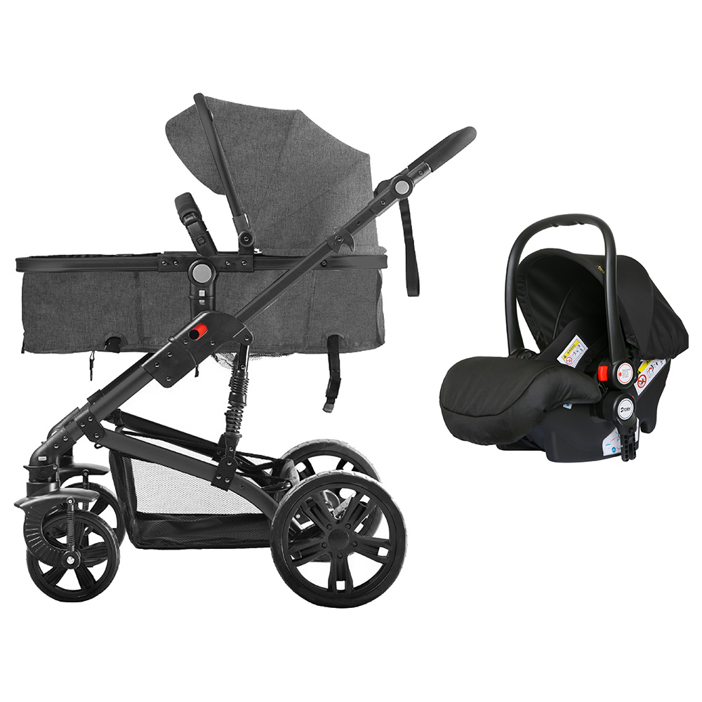 Teknum 4 in 1 Travel System w/t Car Seat - Space Grey