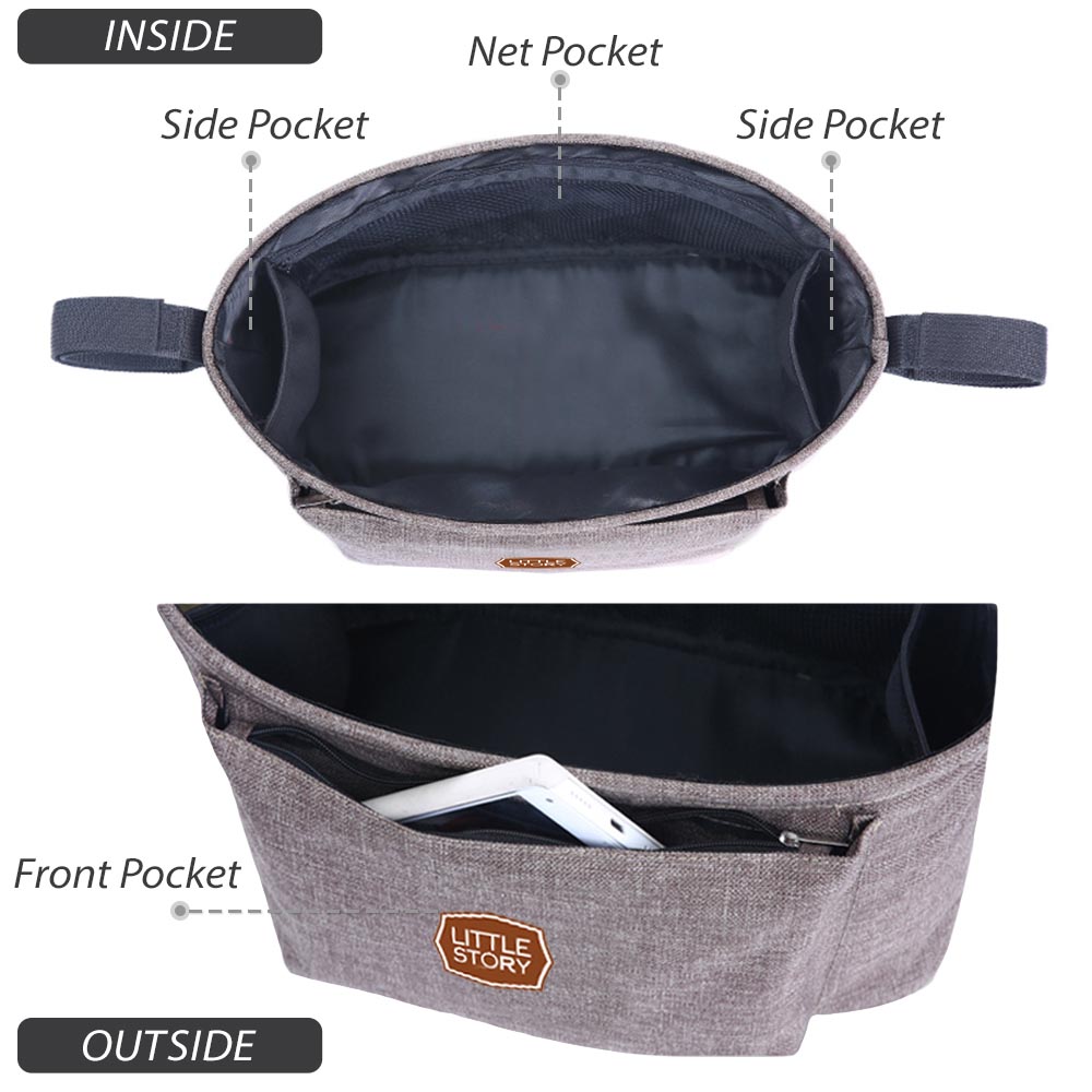 Little Story - Bronx Stroller Organizer - Ivory