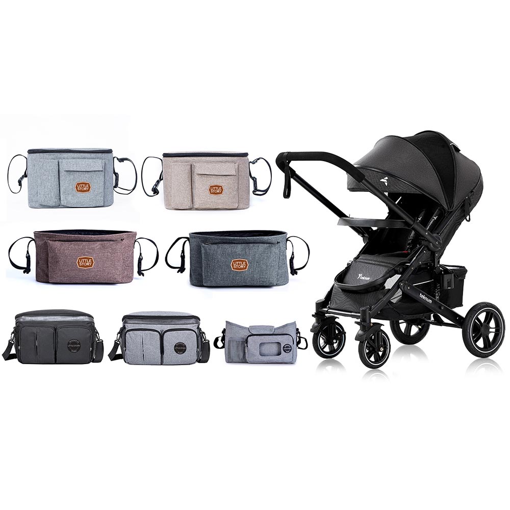 Little Story - Bronx Stroller Organizer - Ivory