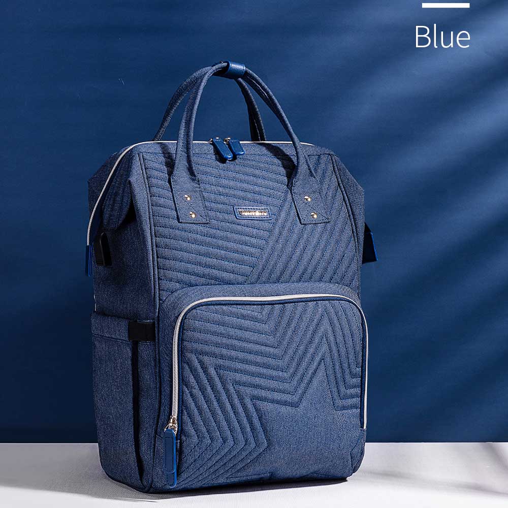 Sunveno - Diaper Bag w/ Stroller Hooks - Nova Blue