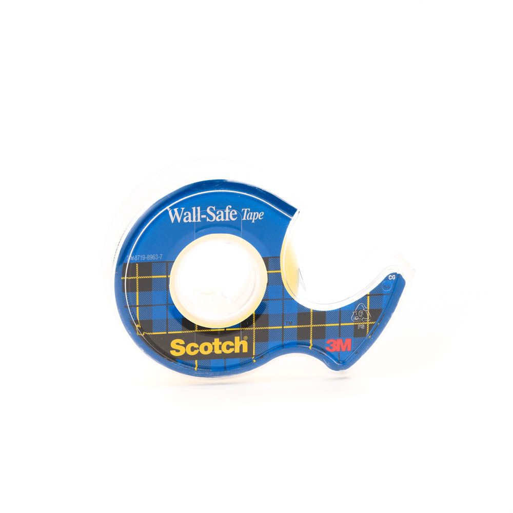 Scotch - Wall-Safe Tape, 183, 3/4 In X 650 In (19 Mm X 16.5 M)
