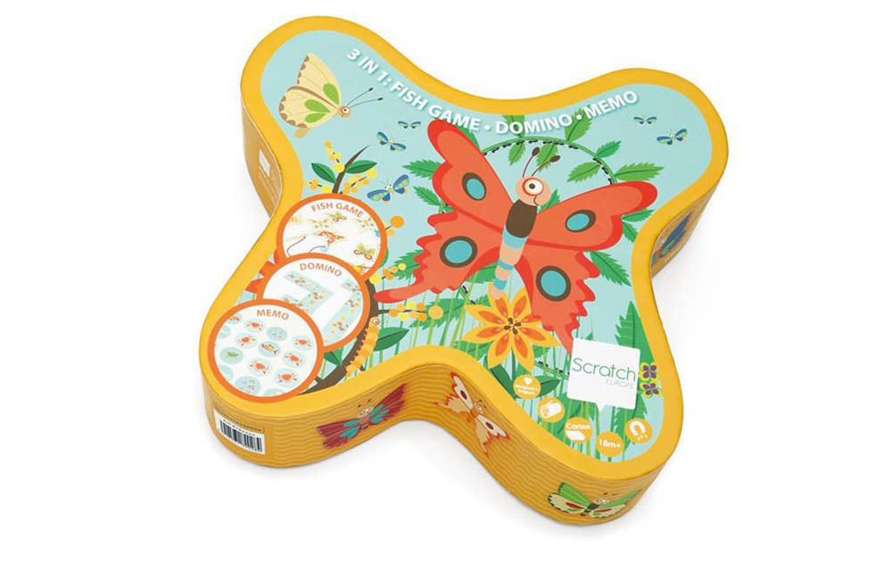 Scratch europe - 3-In-1 Butterfly Game
