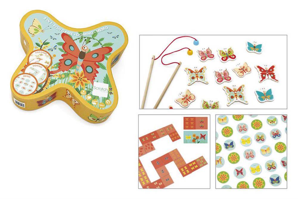 Scratch europe - 3-In-1 Butterfly Game