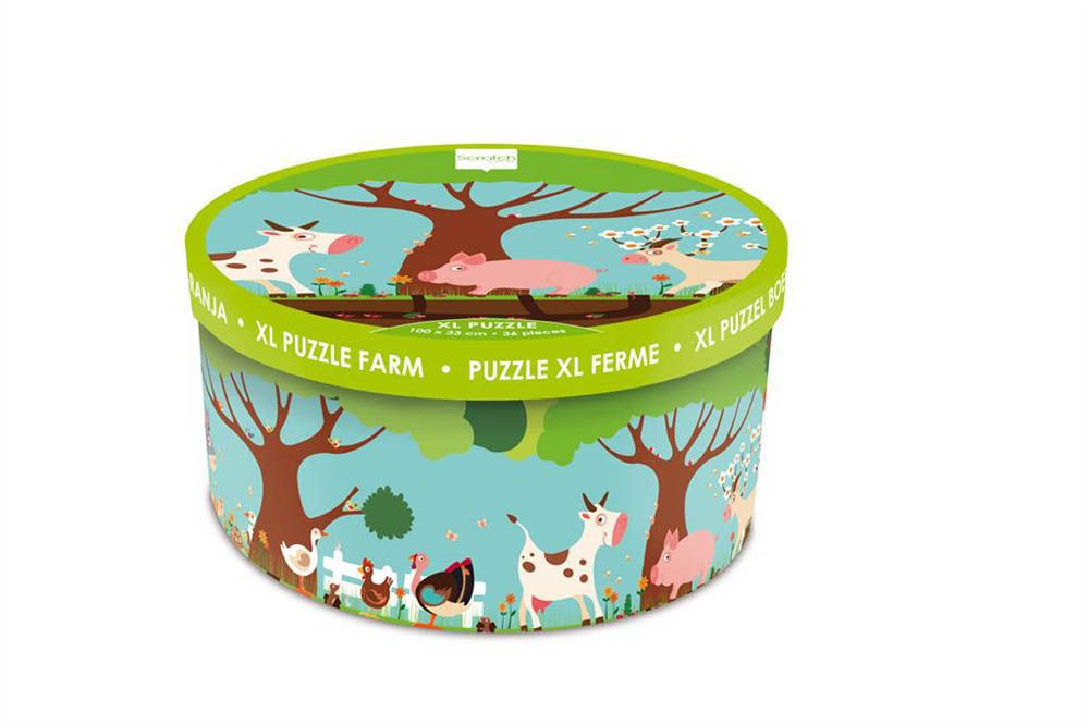 Scratch europe - Floorpuzzle Farm 36 Pieces