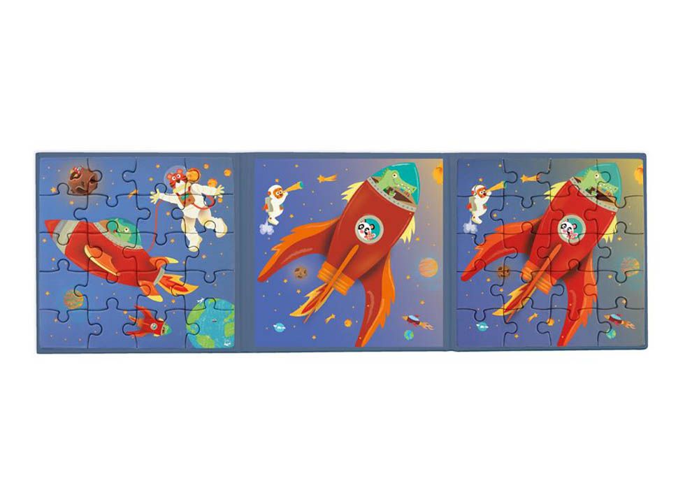 Scratch europe - Magnetic Puzzle Book To Go Space