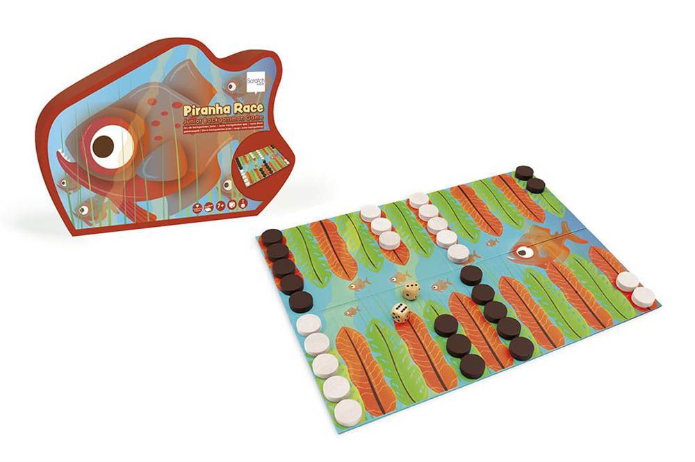 Scratch europe - Piranha Race - Junior Backgammon Game