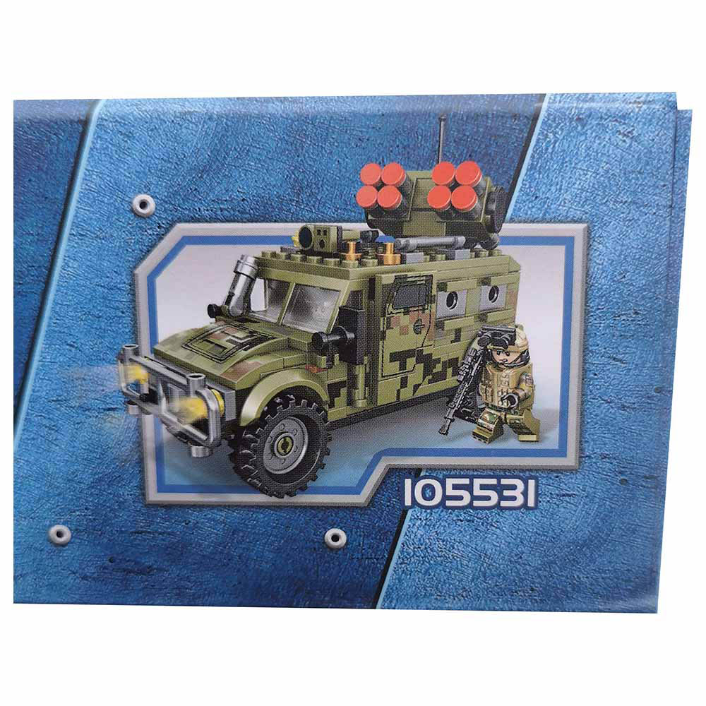 Sembo - 105531 - Assault Vehicle Building Blocks - 269 Pcs - Green
