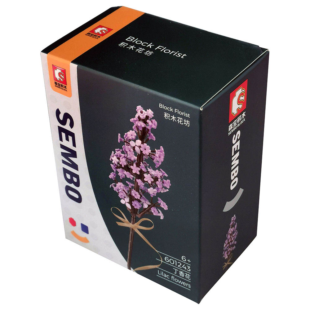 Sembo - 601243 - Lilac Flower Building Blocks - Purple