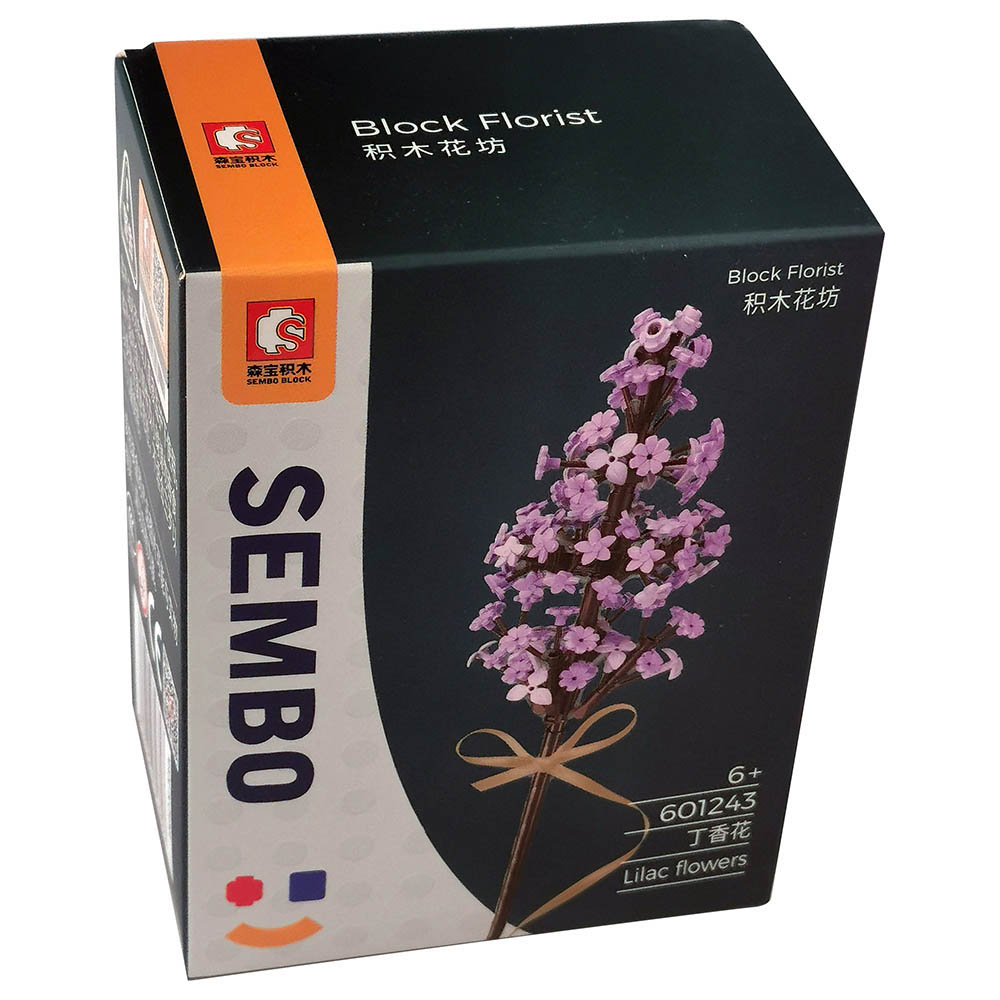 Sembo - 601243 - Lilac Flower Building Blocks - Purple