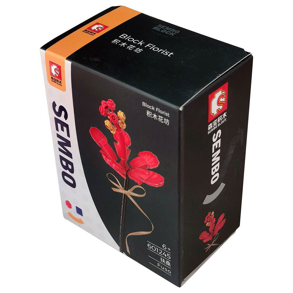 Sembo - 601245 - Hibiscus Flower Building Blocks - Red