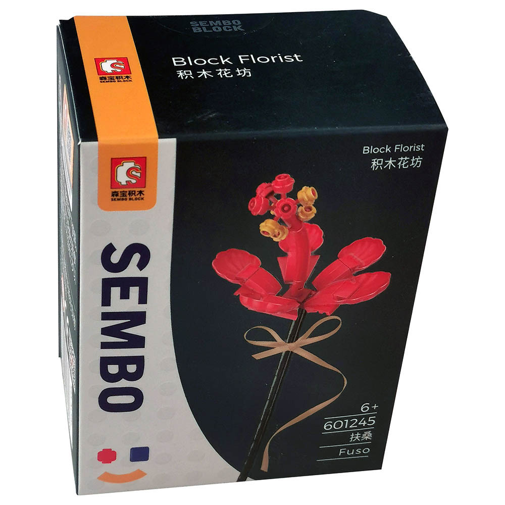 Sembo - 601245 - Hibiscus Flower Building Blocks - Red