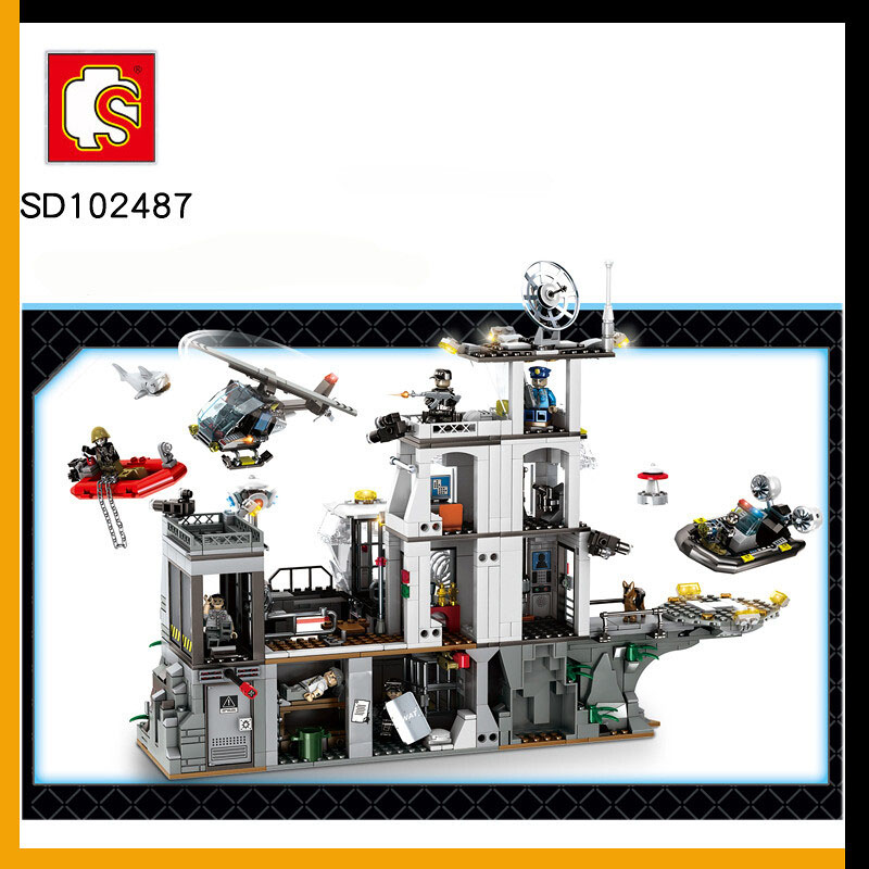 Sembo - Blackhawk Swat Series Building Blocks - 1548 Pcs - Black