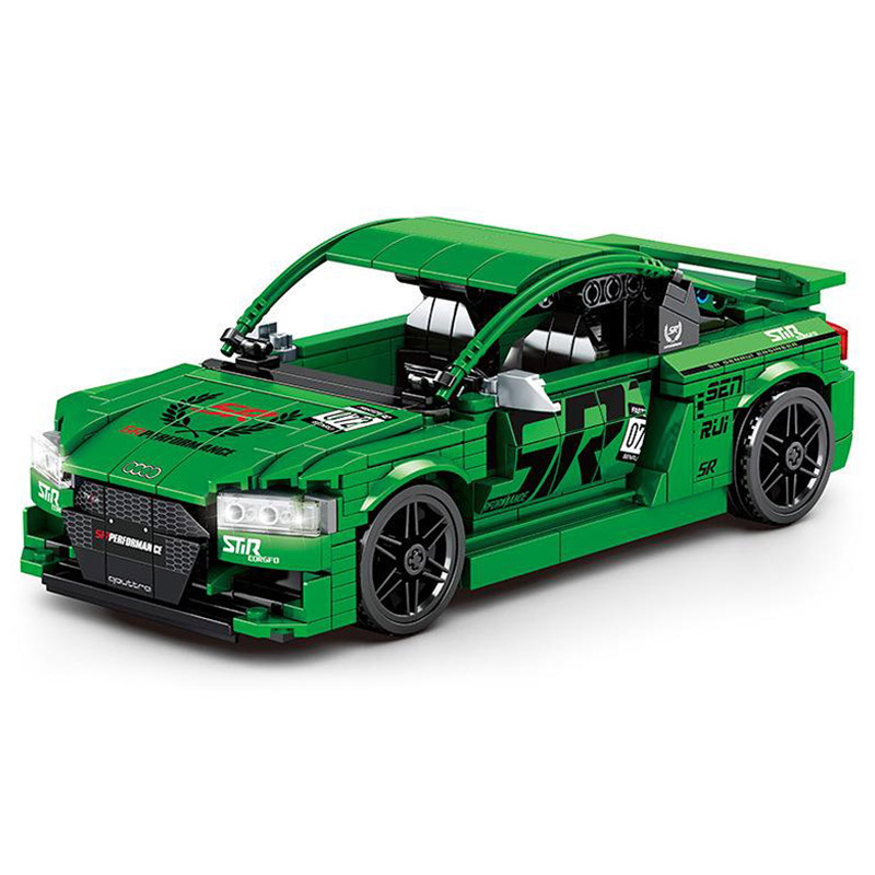 Sembo - Hurricane Car Building Blocks - 754 Pcs - Green