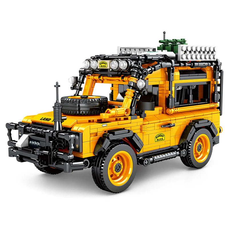 Sembo - Sand Rover Car Building Blocks - 1053 Pcs - Yellow