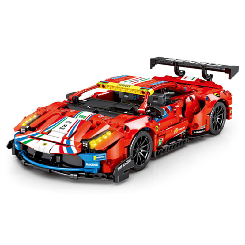 Sembo - Sport 488 Car Building Blocks - 1206 Pcs - Red