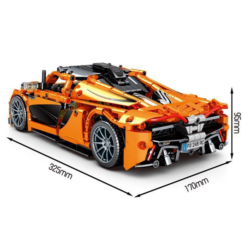 Sembo - Sport 919 Car Building Blocks - 950 Pcs - Orange