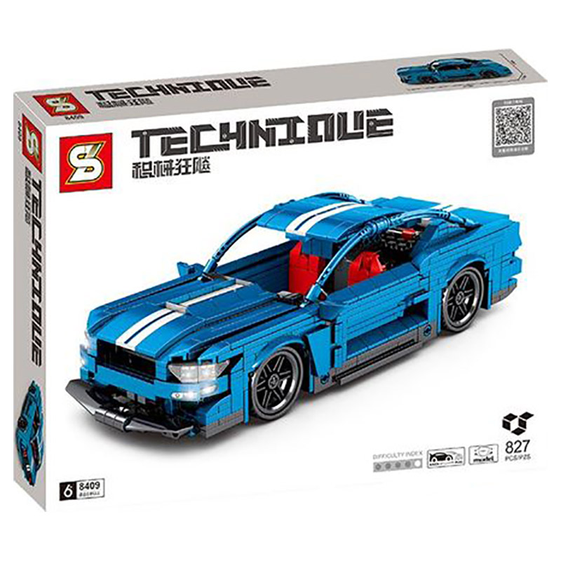 Sembo - Wild Premium Car Building Blocks - 827 Pcs - Blue