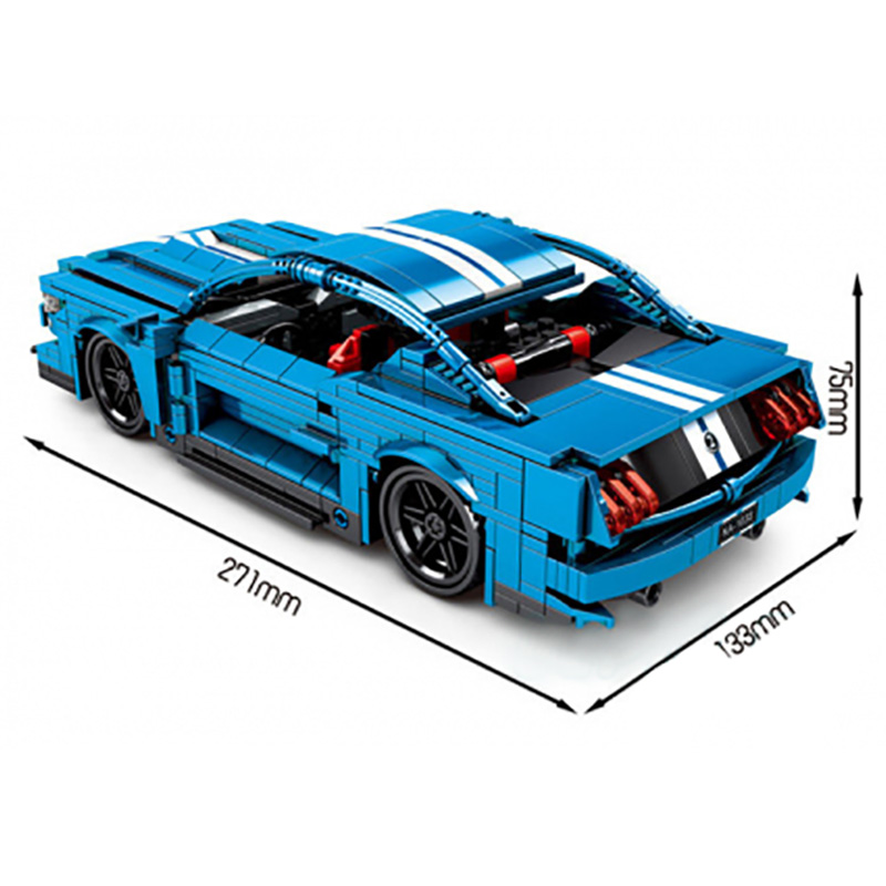 Sembo - Wild Premium Car Building Blocks - 827 Pcs - Blue