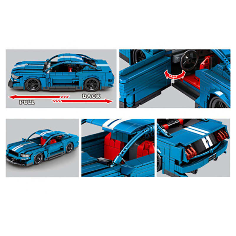 Sembo - Wild Premium Car Building Blocks - 827 Pcs - Blue