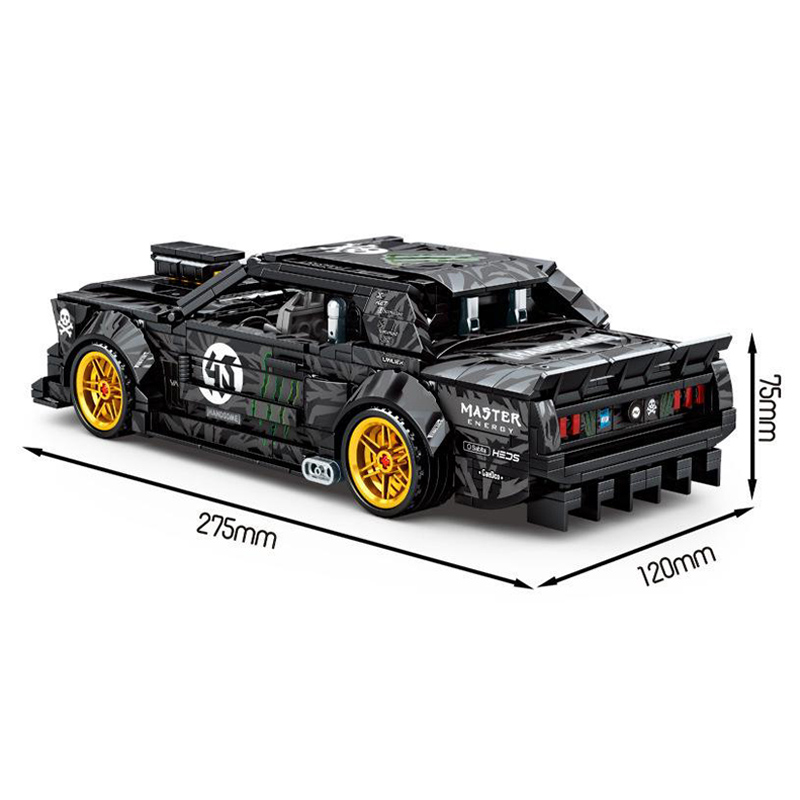 Sembo - Wild1965 Car Building Blocks - 828 Pcs - Black