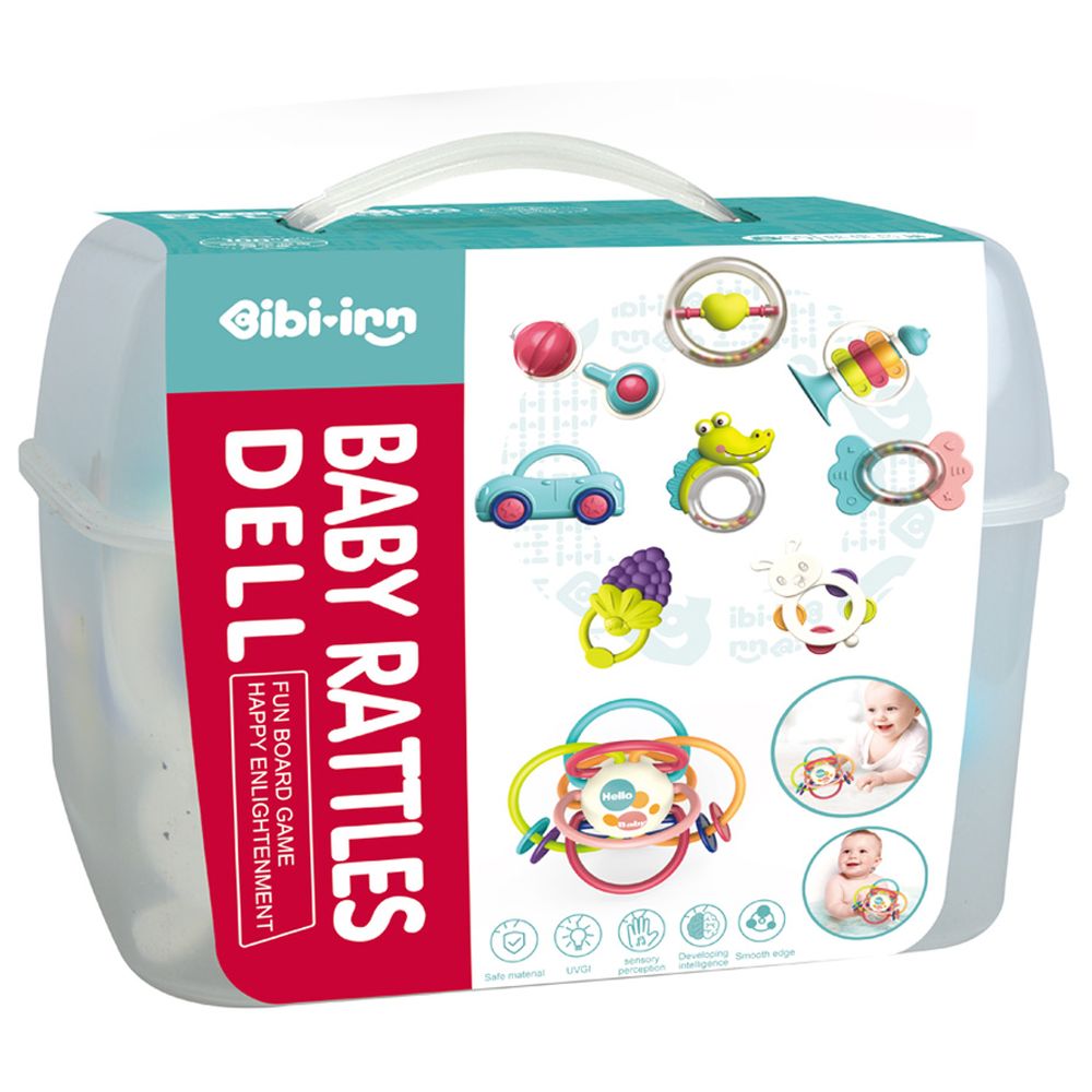Ibi-Irn - Funny Baby Rattle Dells - 9pcs
